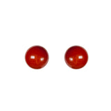 Corbula Essential Earrings Silver and red coral