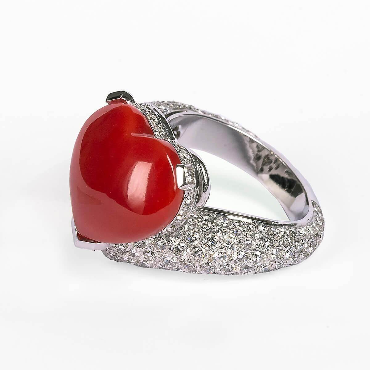 Anello cuore rosso dodo Clearance