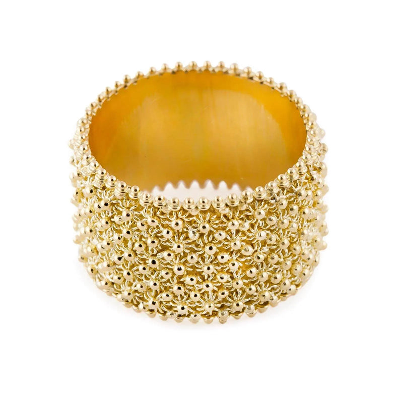 fede sarda in oro a fascia Corallo rosso Rubrum Marina Ferraro