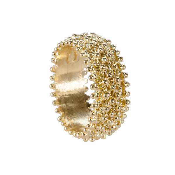 Fede sarda oro fascia media | diamanti, zaffiri, rubrum e oro bianco Marina Ferraro