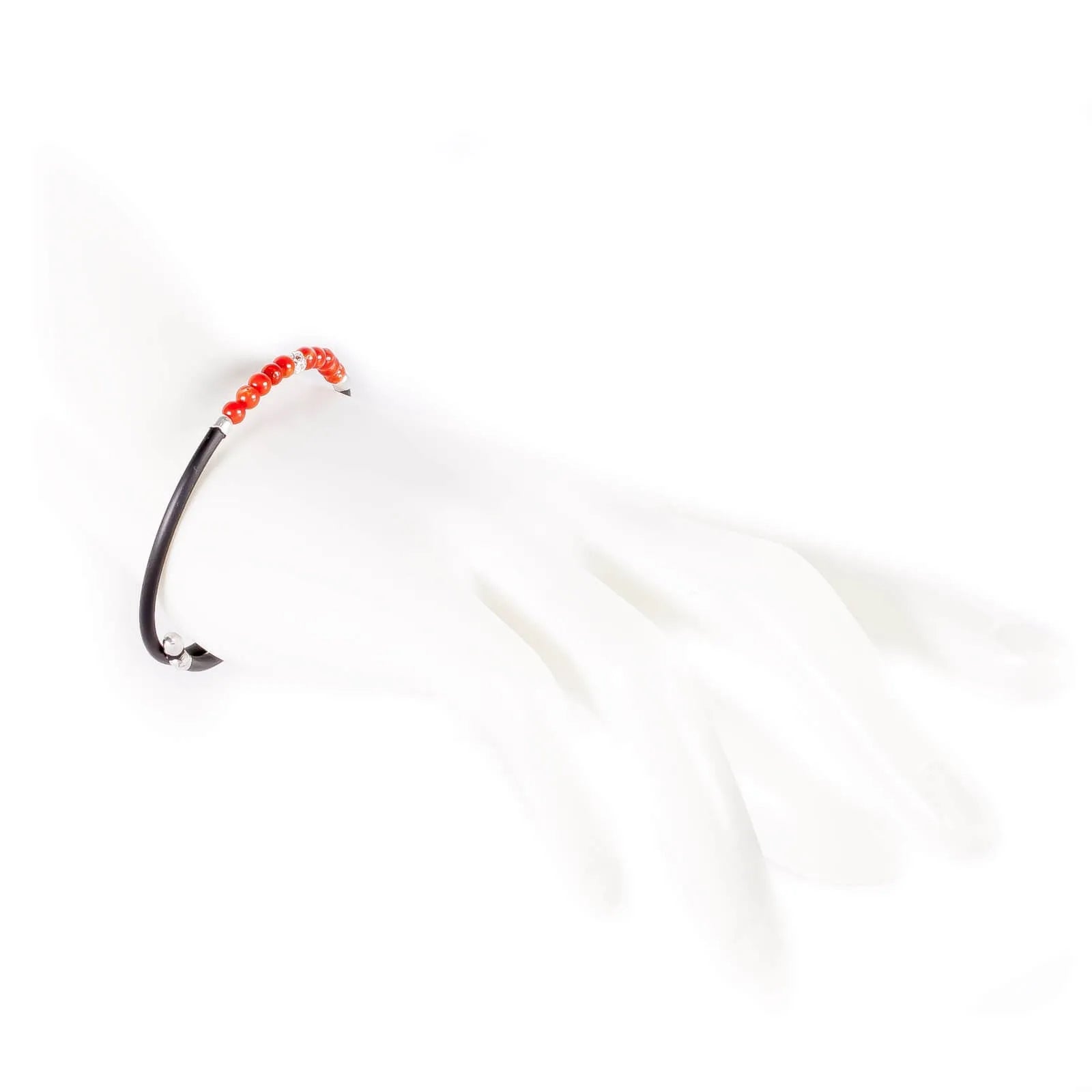 Bracciale Bimbi In Argento 800‰ Con Onice E Coccu, Portafortuna Filigrana Sarda, Lunghezza 19,5 Cm - 3