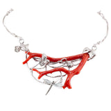 collier in argento e corallo rosso Sardegna | Gioielli in corallo Autentico di Marina Ferraro