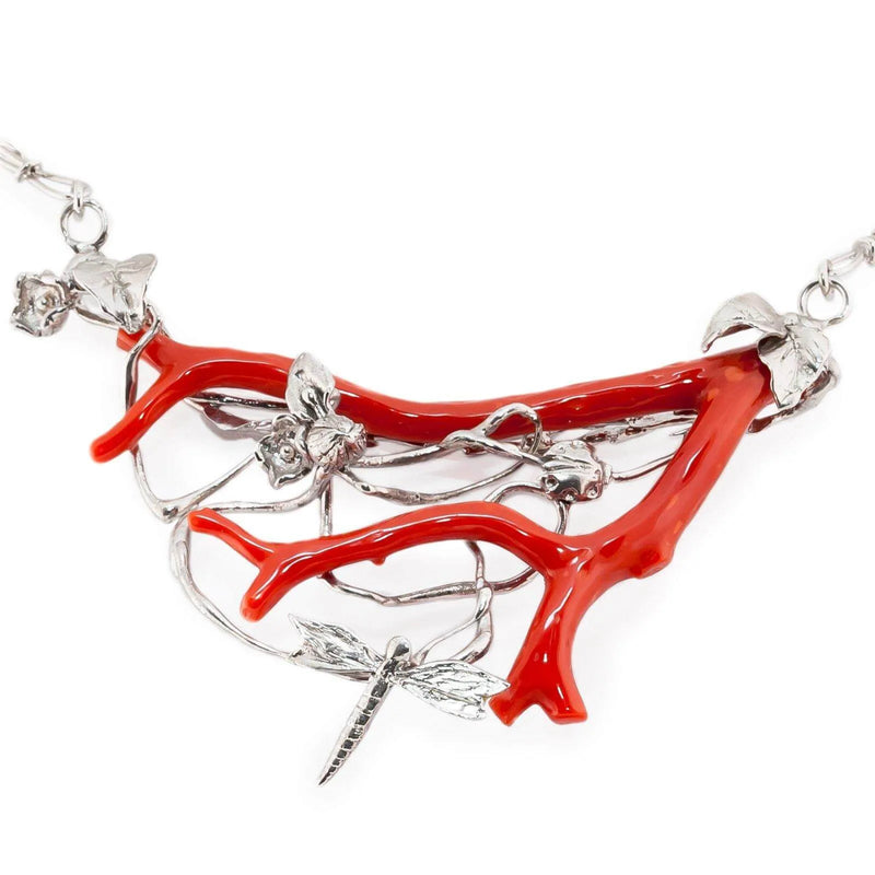 collier in argento e corallo rosso Sardegna - Marina Ferraro Gioielli