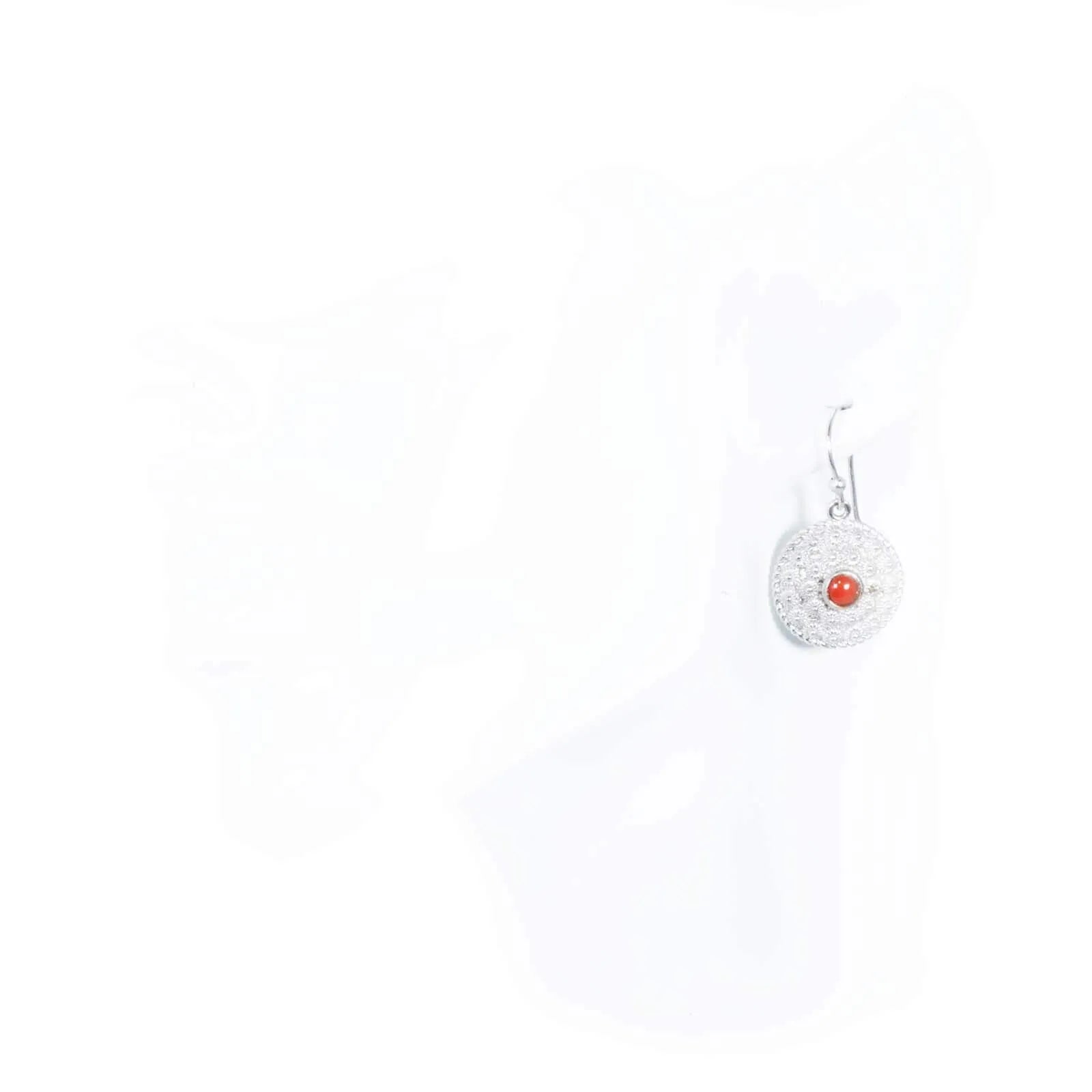Orecchini Sardi CORBULA In Argento Con Corallo O Turchese: Gioiello Artigianale In Filigrana